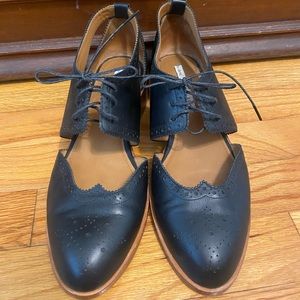 & Other Stories - cutout oxford leather loafers